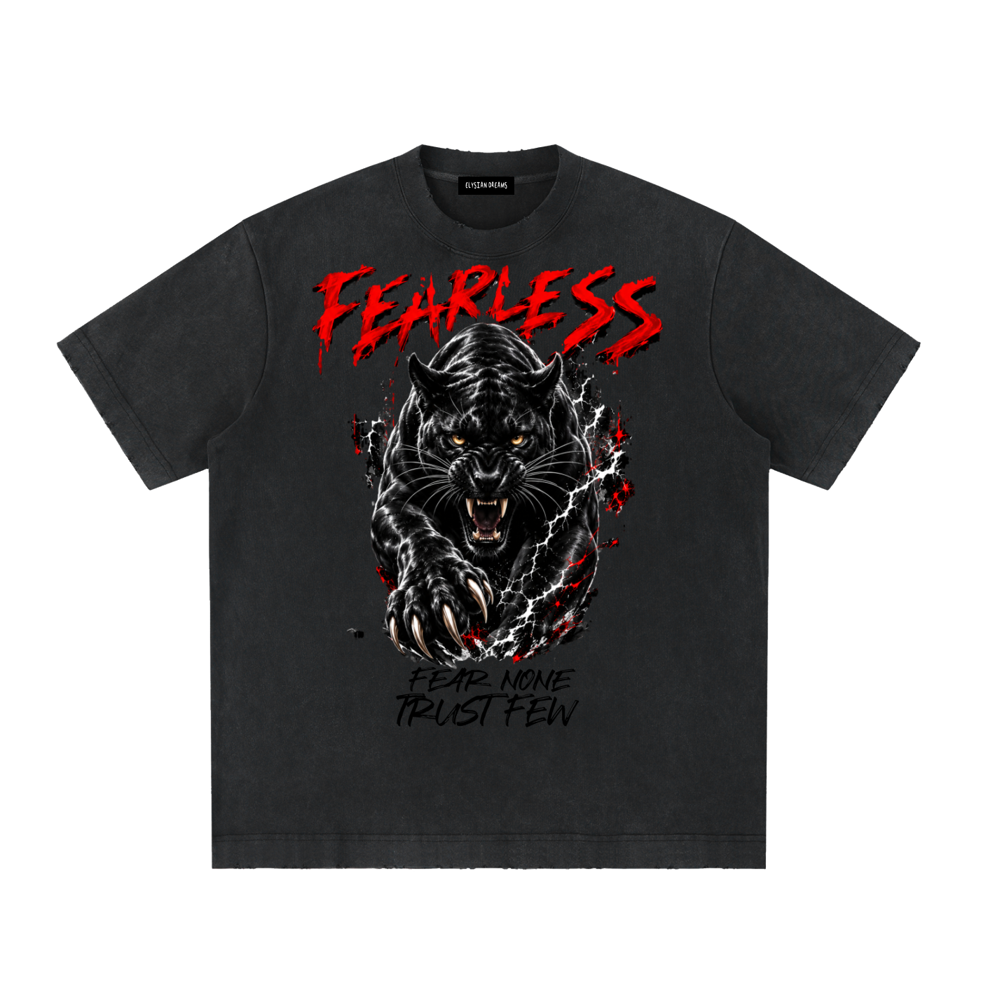 Heavyweight Vintage Washed Frayed T-Shirt