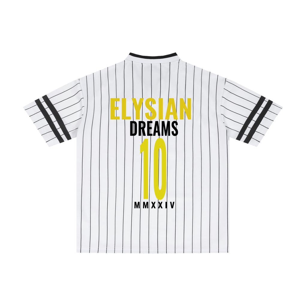 Unisex Striped Loose V-Neck T-Shirt