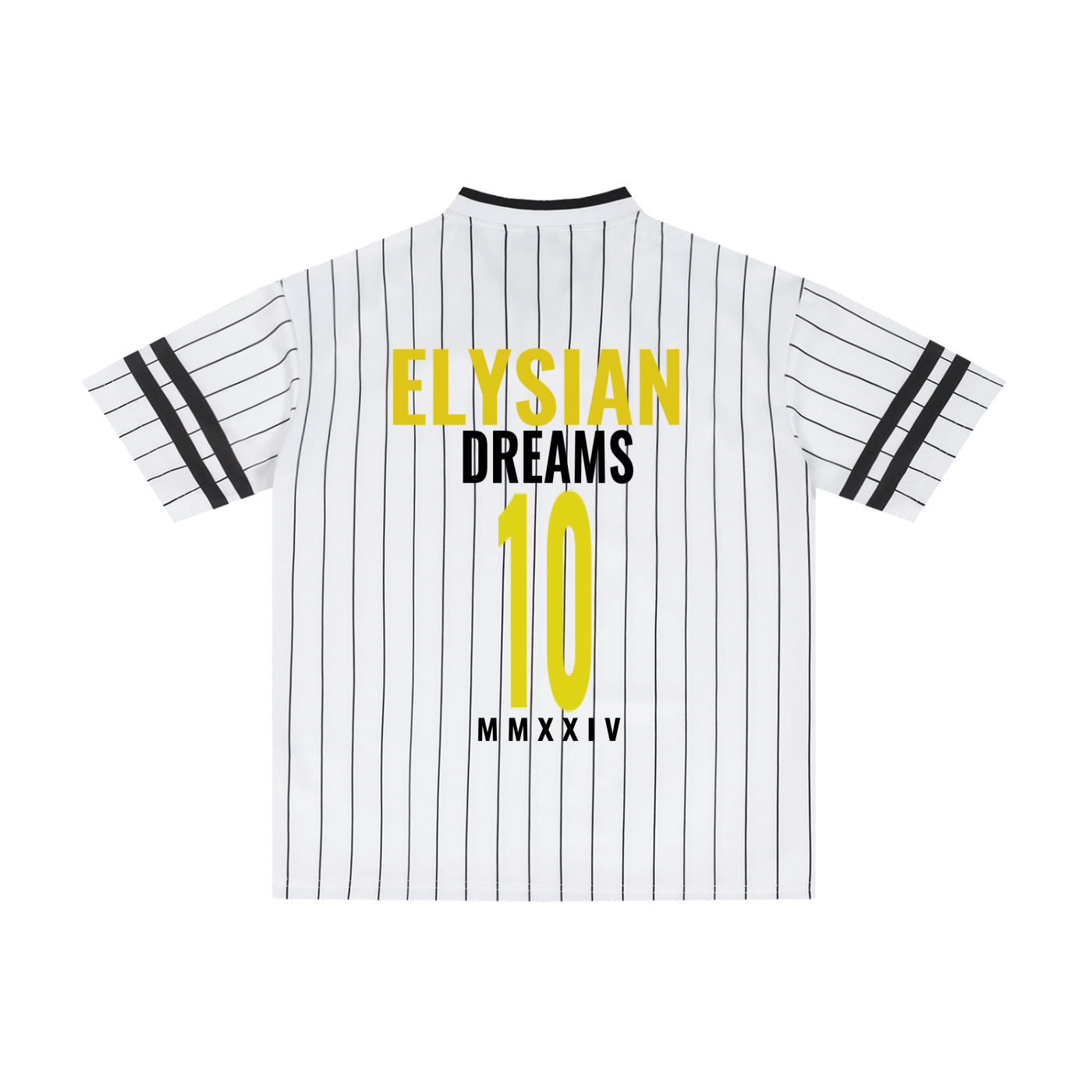 Unisex Striped Loose V-Neck T-Shirt