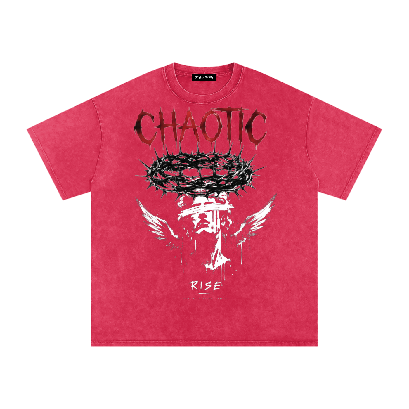 Snow Washed Oversized Cotton T-Shirt