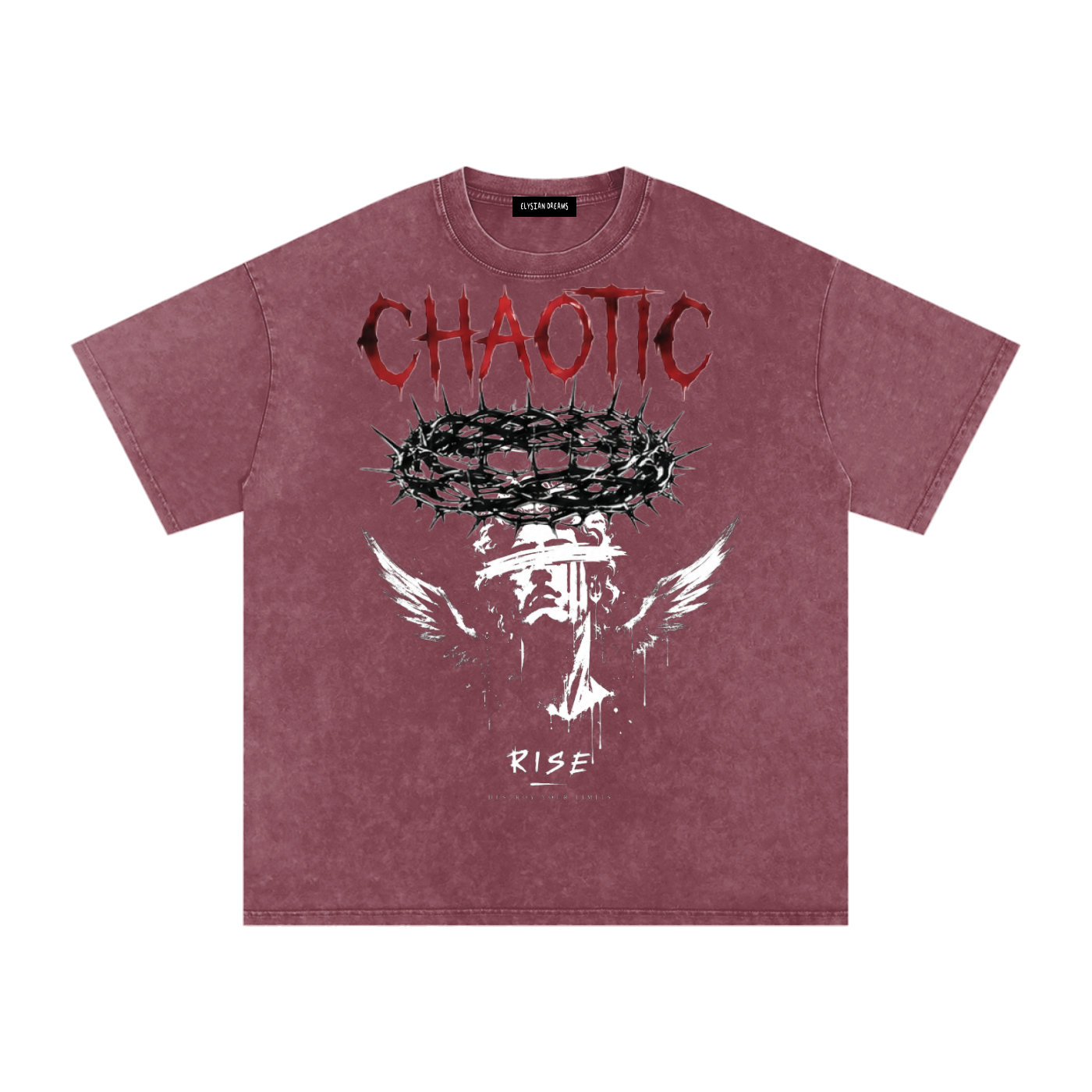 Snow Washed Oversized Cotton T-Shirt