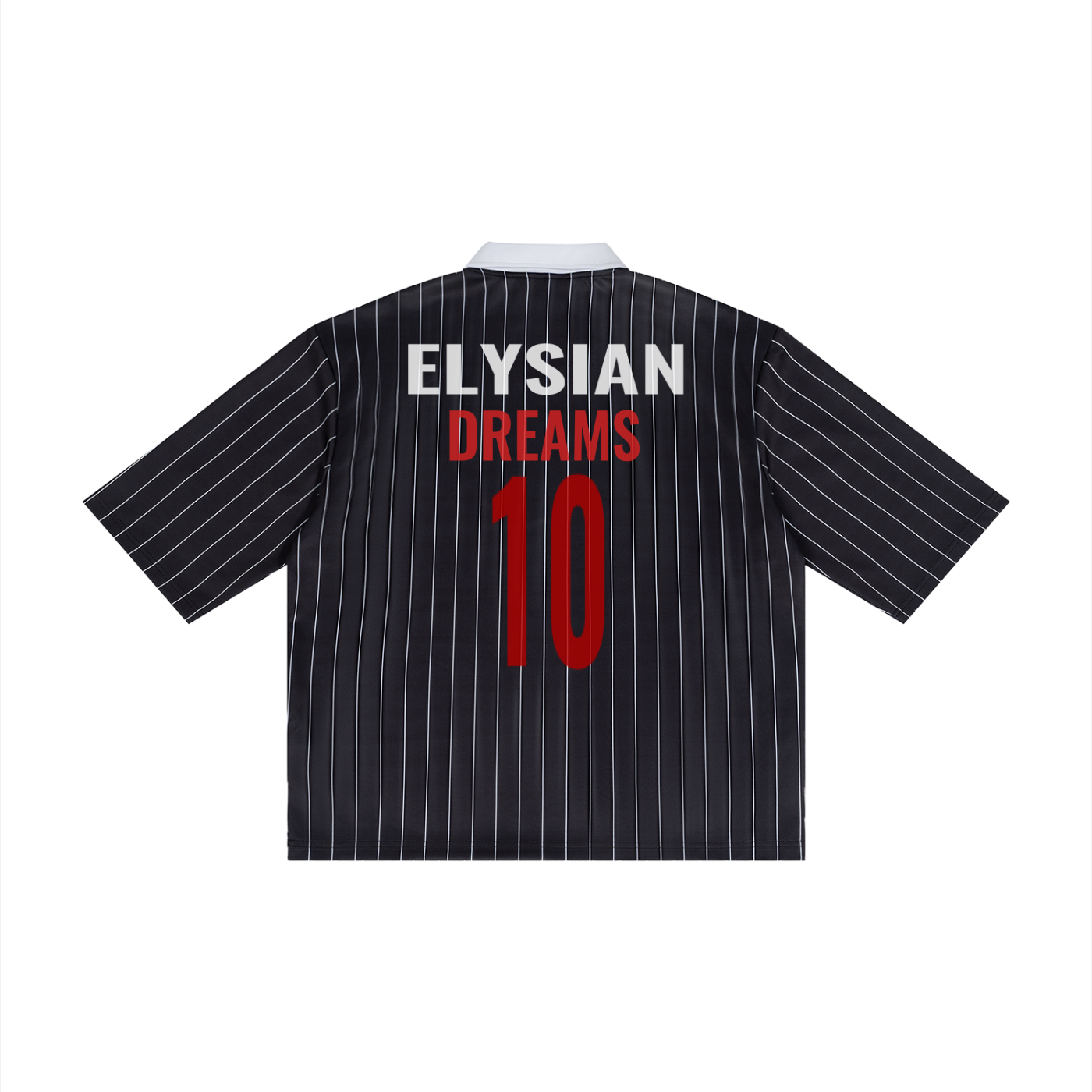 Unisex Pinstripe Collared Soccer Jersey