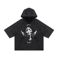 Snow Washed Hooded Boxy T-Shirt