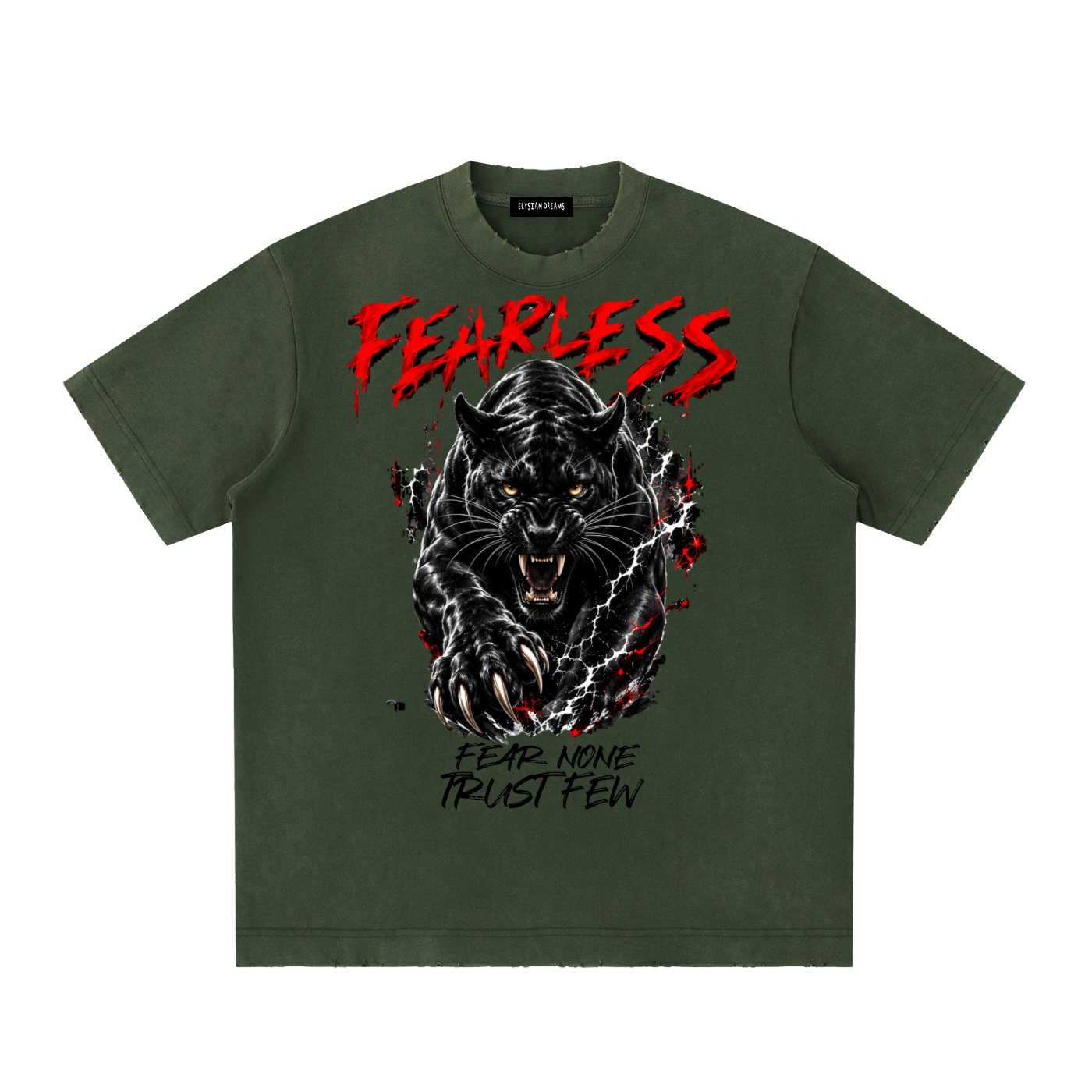 Heavyweight Vintage Washed Frayed T-Shirt