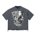 Snow Wash Raw-Hem Boxy T-shirt